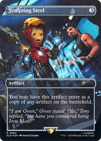 Sculpting Steel (Rainbow Foil) (SLD-864)  Foil - Secret Lair Drop (Borderless)