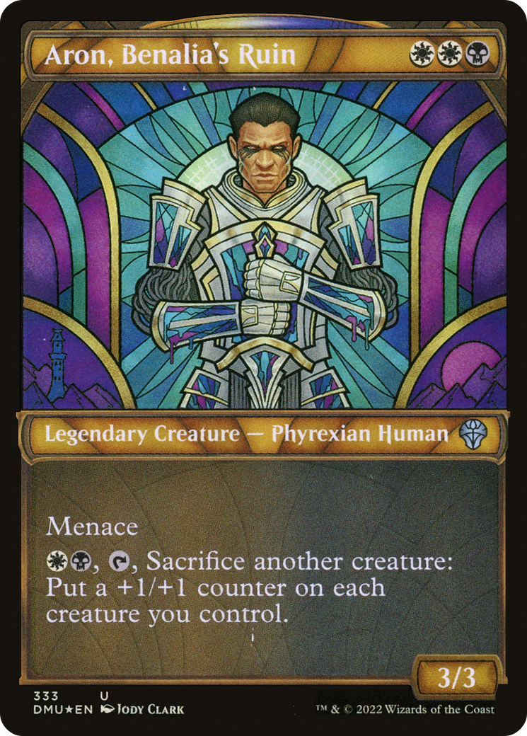 Aron, Benalia's Ruin (Textured Foil) (DMU-333)  Foil - Dominaria United: (Showcase)