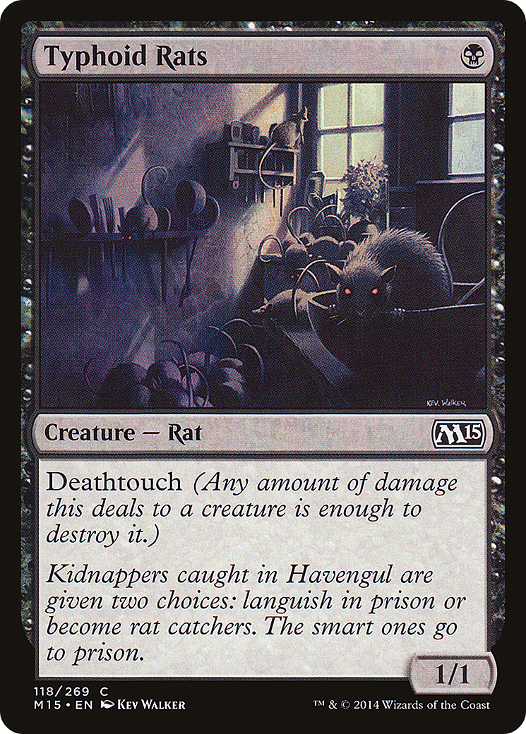 Typhoid Rats (M15-118)  Foil - Magic 2015