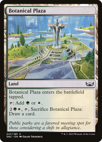 Botanical Plaza (SNC-247)  Foil - Streets of New Capenna