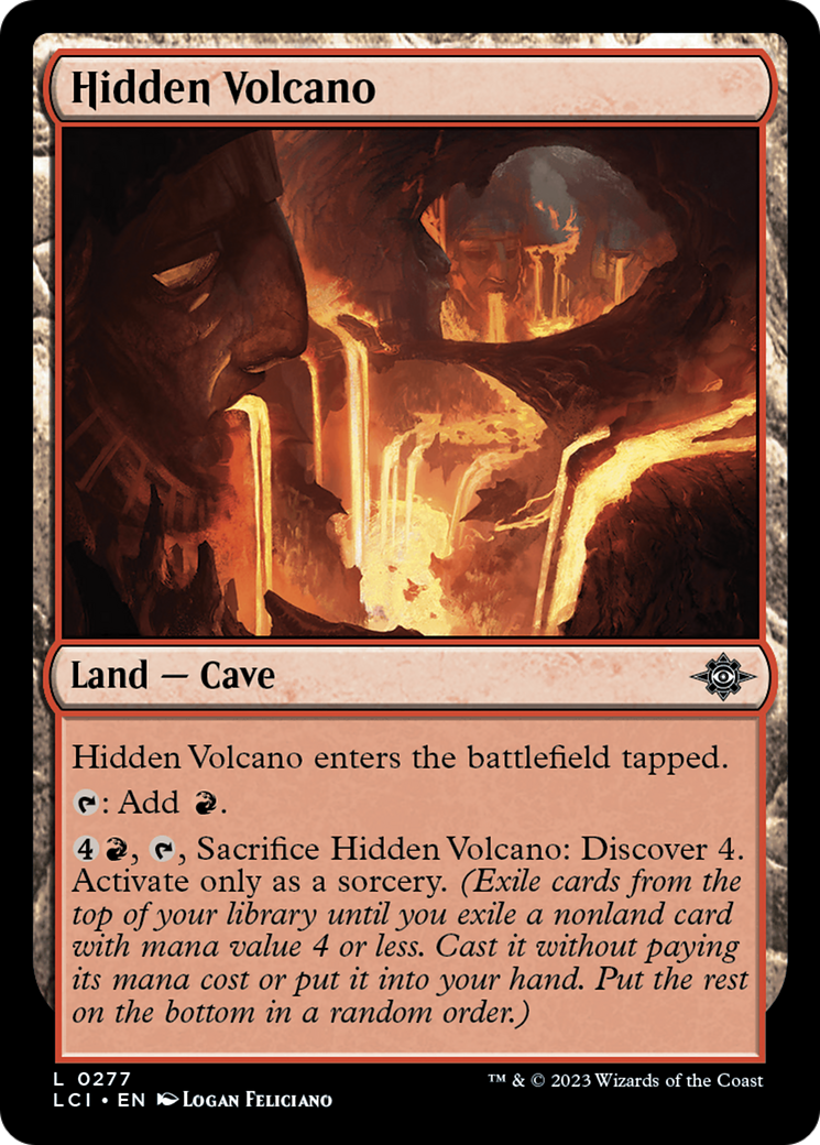 Hidden Volcano (LCI-277)  Foil - The Lost Caverns of Ixalan