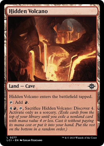 Hidden Volcano (LCI-277) - The Lost Caverns of Ixalan Foil