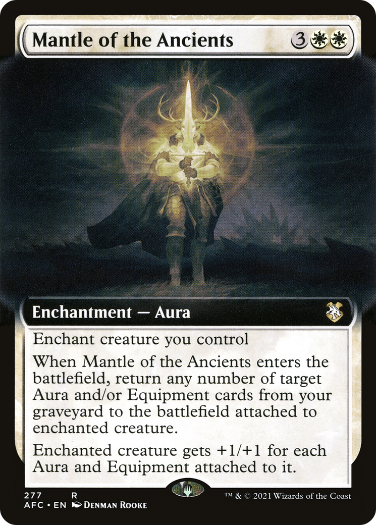 Mantle of the Ancients (Extended Art) (AFC-277) - Adventures in the Forgotten Realms Commander