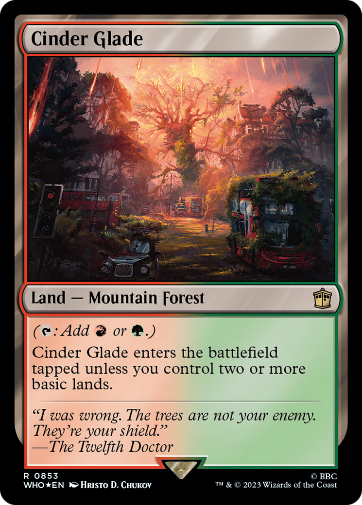 Cinder Glade (Surge Foil) (WHO-853)  Foil - Doctor Who