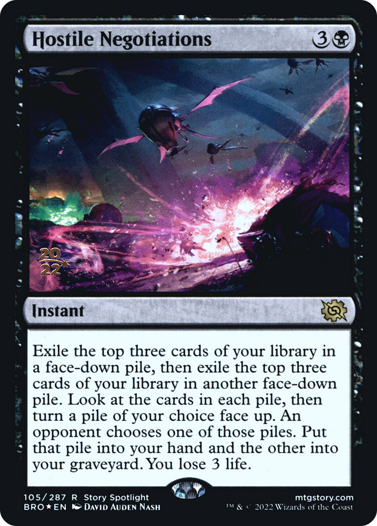 Hostile Negotiations (PRE-105)  Foil - The Brothers' War Promos