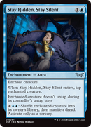 Stay Hidden, Stay Silent (0291) (DSK-291)  Foil - Duskmourn: House of Horror