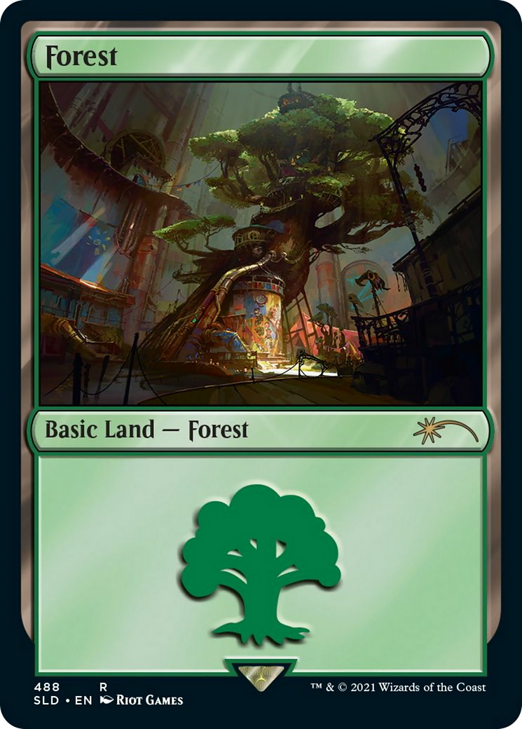 Forest (Secret Lair x Arcane: Lands) (SLD-488)  Foil - Secret Lair Drop