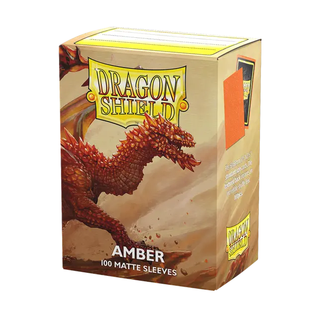 Dragon Shield Standard Size Sleeves Matte Amber (100ct)
