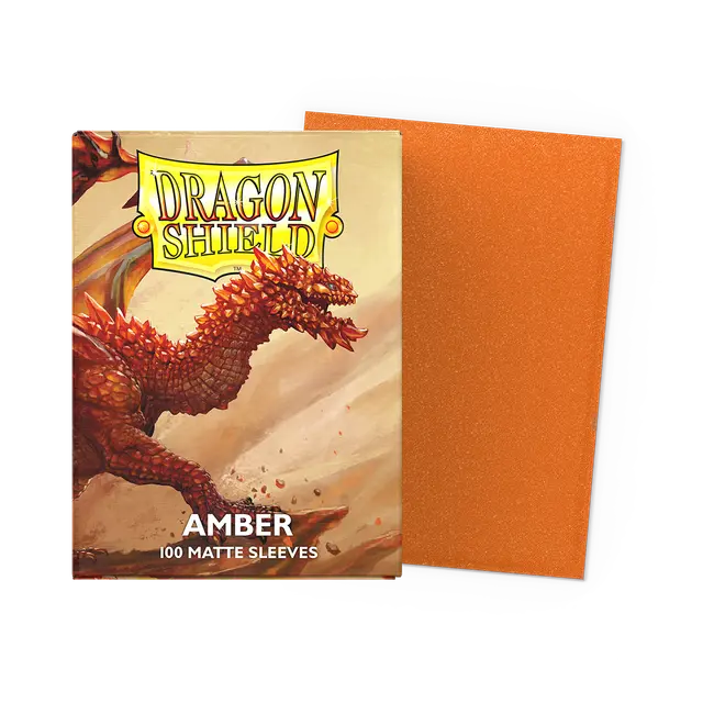 Dragon Shield Standard Size Sleeves Matte Amber (100ct)