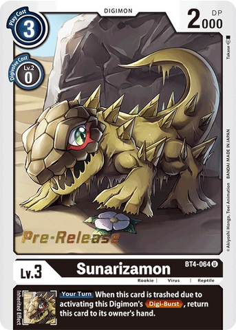 Sunarizamon (BT4-064) - Great Legend Pre-Release Cards