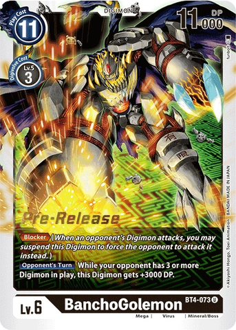 BanchoGolemon (BT4-073) - Great Legend Pre-Release Cards