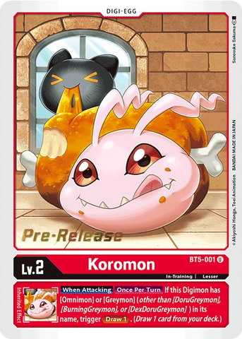 Koromon (BT5-001) - Battle of Omni Pre-Release Cards