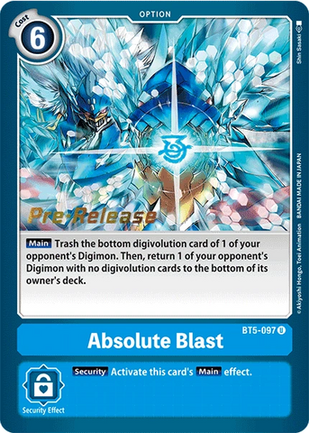 Absolute Blast (BT5-097) - Battle of Omni Pre-Release Cards