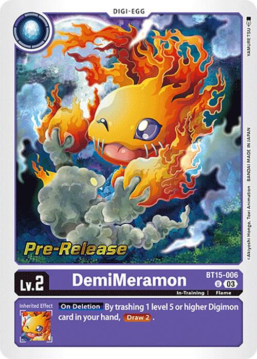 DemiMeramon [BT15-006] [Exceed Apocalypse Pre-Release Cards]