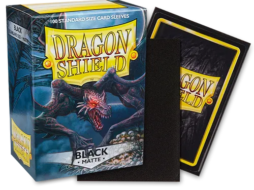 Dragon Shield Standard Size Sleeves Matte Black (100ct)