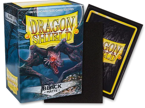 Dragon Shield Standard Size Sleeves Matte Black (100ct)