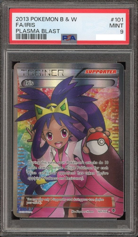 Pokemon Iris Full Art (101/101) [Black & White: Plasma Blast] PSA 9