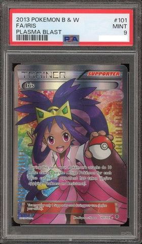 Pokemon Iris Full Art (101/101) [Black & White: Plasma Blast] PSA 9