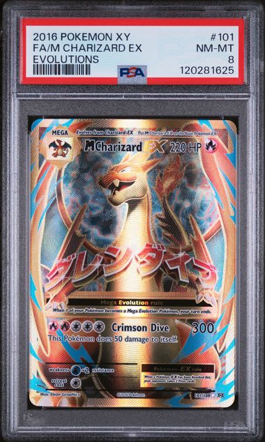 Pokemon M Charizard EX (101/108) [XY: Evolutions] PSA 8