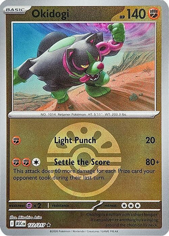 Okidogi (Friend Ball) 122/217  - Reverse Holofoil ME Ascended Heroes - Rare