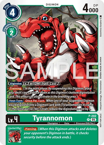 Tyrannomon (Store Tournament 2025 Vol.4 Participation Pack) (P-202) - Digimon Promotion Cards