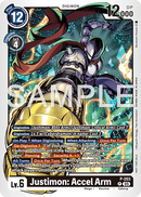 Justimon: Accel Arm (Store Tournament 2025 Vol.4 Participation Pack) (P-203) - Digimon Promotion Cards
