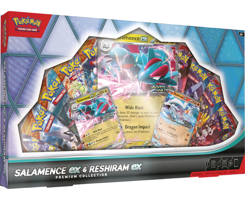 (Pre-Order) Pokemon Salamence ex & Reshiram ex Premium Collection, Release Date: October 24, 2025