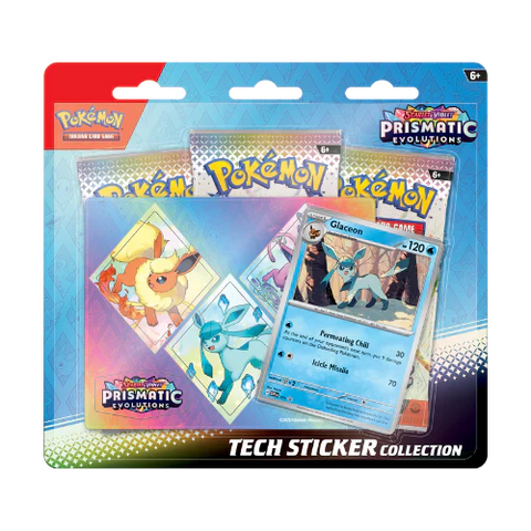 Pokemon Prismatic Evolutions Tech Sticker - Glaceon