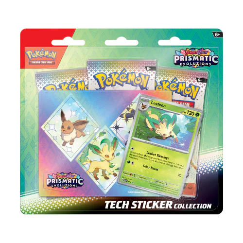 Pokemon Prismatic Evolutions Tech Sticker - Leafeon