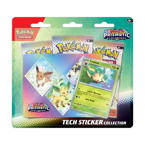 Pokemon Prismatic Evolutions Tech Sticker - Leafeon