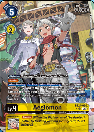 Aegiomon (Alternate Art) (BT24-034) - Time Stranger Foil