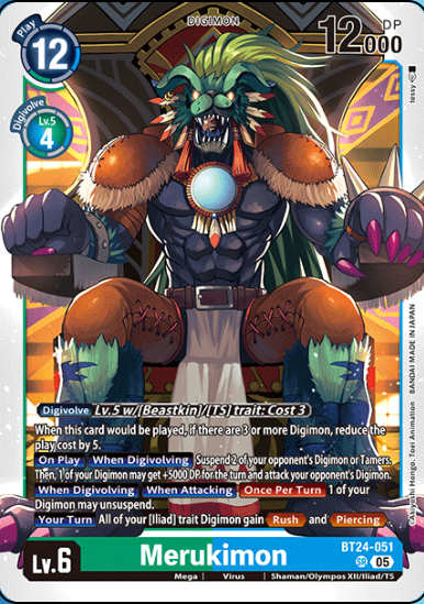 Merukimon (BT24-051) - Time Stranger Foil