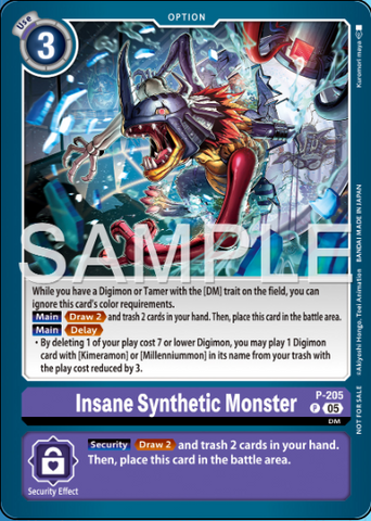 Insane Synthetic Monster (Store Tournament 2025 Vol.4 Participation Pack) (P-205) - Digimon Promotion Cards