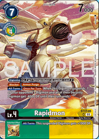 Rapidmon (Participant) (ST17-06) - Time Stranger Release Event Cards