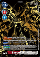 Shoutmon X7 (Tamer's Evolution Box -Rise of Digimon-) (BT11-019) - Dimensional Phase Foil