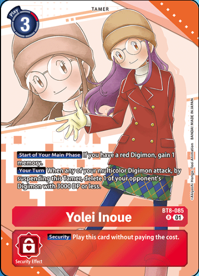 Yolei Inoue (Premium Heroines Set) (BT8-085) - New Awakening Foil
