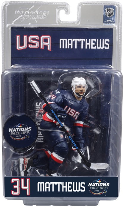 Auston Matthews (Team USA) NHL 4 Nations Face Off 7'' Figure