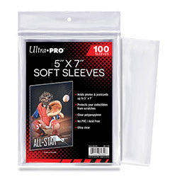 Ultra Pro 5" x 7" Soft Sleeves