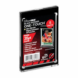 Ultra Pro 35pt Black Border One-Touch Magnet Holders (5 Pack)