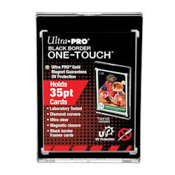 Ultra Pro 35pt Black Border One-Touch Magnet Holders