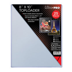 Ultra Pro 8" x 10" Standard Toploader (25ct)