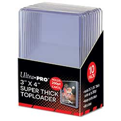 Ultra Pro 3" x 4" 200pt Super Thick Toploader