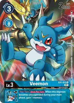 Veemon (Tamer's Evolution Box 2) (EX1-013) - Classic Collection Foil