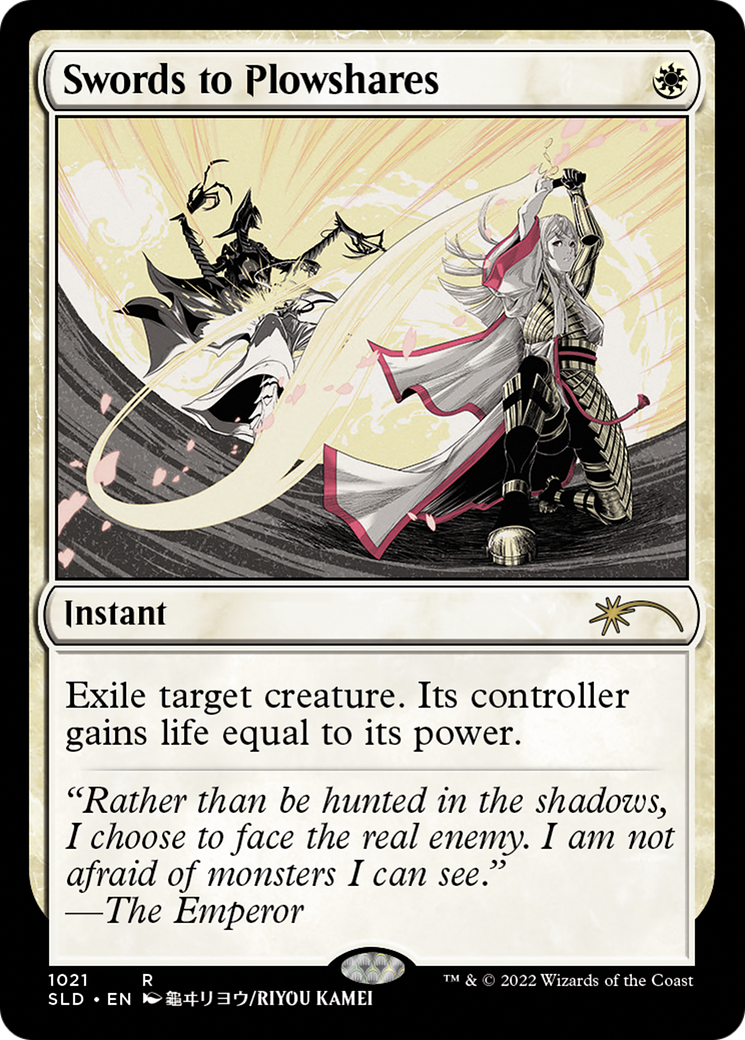 Swords to Plowshares (1021) (SLD-1021)  Foil - Secret Lair Drop