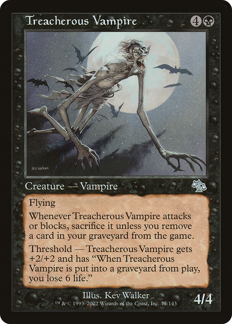 Treacherous Vampire (JUD-075)  Foil - Judgment