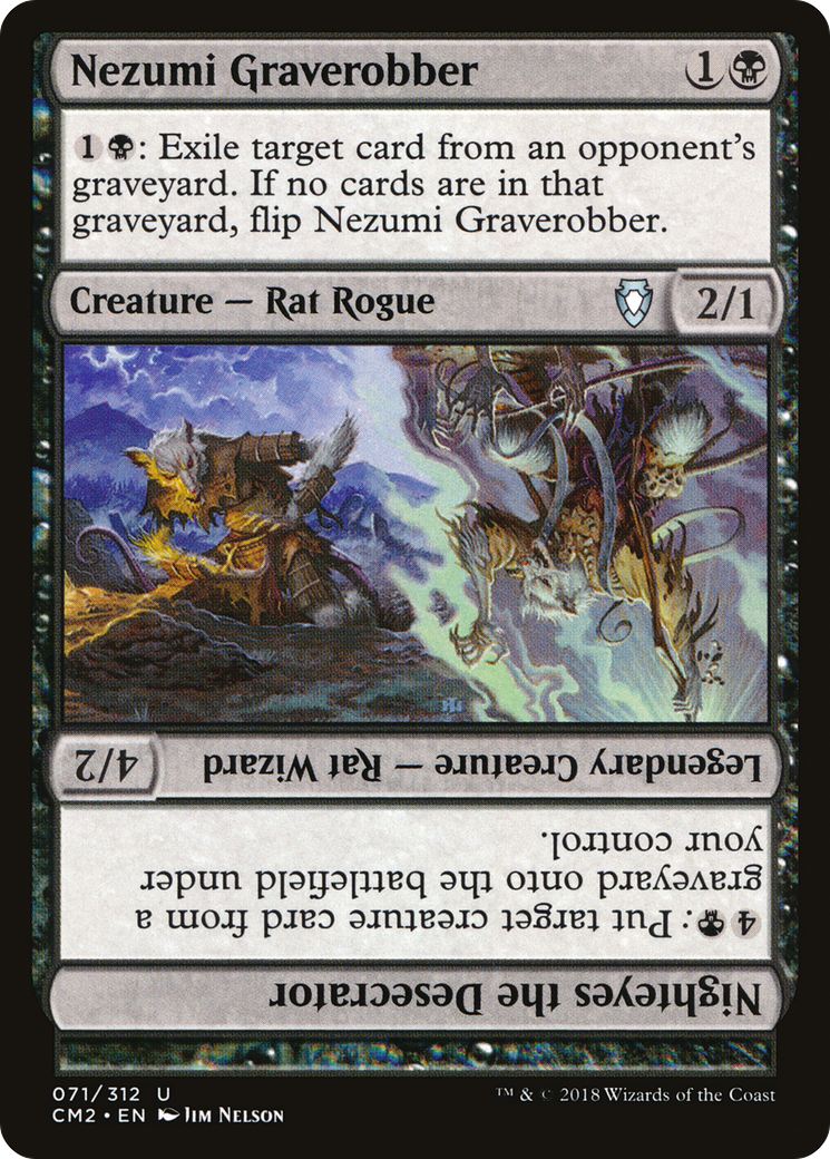 Nezumi Graverobber // Nighteyes the Desecrator (CM2-071)  - Commander Anthology Volume II