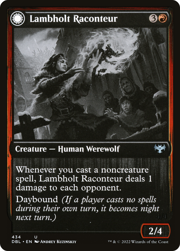 Lambholt Raconteur (DBL-434)  Foil - Innistrad: Double Feature: (Double Faced Transform)