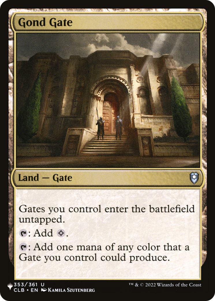 Gond Gate (LIST-353/361)  - The List