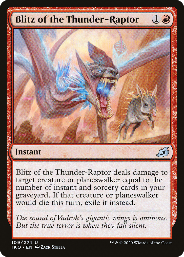 Blitz of the Thunder-Raptor (IKO-109)  Foil - Ikoria: Lair of Behemoths