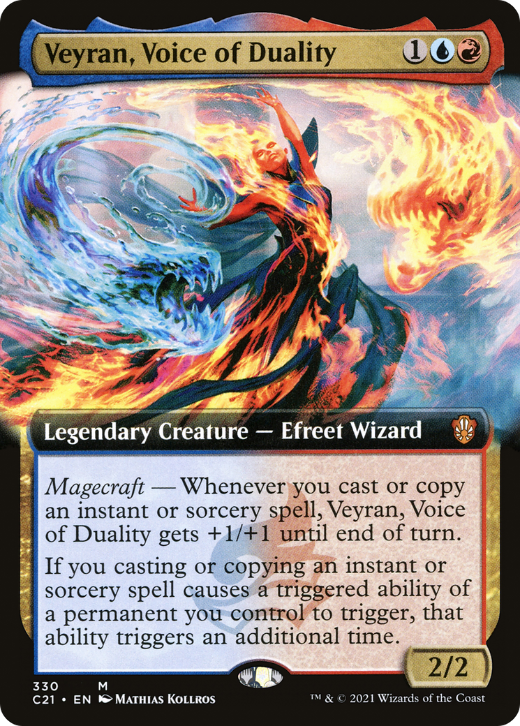 Veyran, Voice of Duality (Extended Art) (C21-330)  - Commander 2021: (Extended Art)